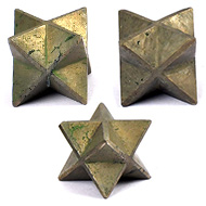 Star Pyramid in Hematite - Set of 3