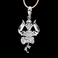 Trishul with Damru Locket