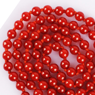 Red Carnelian Round Mala - 7 mm