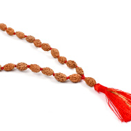 2 mukhi moon mala - 10mm