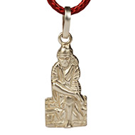 Saibaba Locket in Pure Silver - Design VI