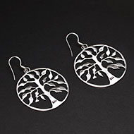 Earrings in pure silver - 5.60 gms