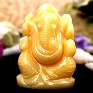 Ivory Yellow Jade Ganesha - 87 gms