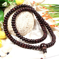 Rosewood mala - Elliptical beads