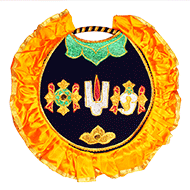 Artistic Temple Fan - Venkateshwara Design