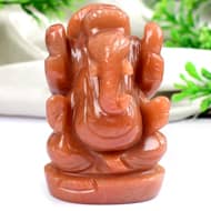 Red Jade Ganesha - 169 gms