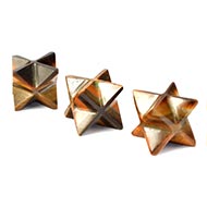 Star Pyramid in Tiger Eye - Set of 3 - 21 gms - I
