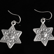 Surya Earrings in Silver - Design XII