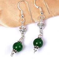 Green Agate Earring