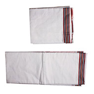 Puja Dhoti with Shawl-Rich Cotton - Multi color Border