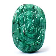 Malachite Ganesha-12.20 carat