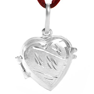 Heart Locket - in Pure Silver - Design VI