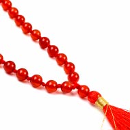 Red Carnelian Round Mala - 6 mm