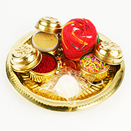 Puja Thali in brass