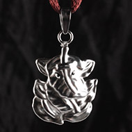 Ganesh Locket in Pure Silver - Design I