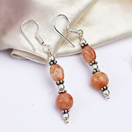 Sunstone earring