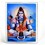 Meditating Shiva Glittering Photo