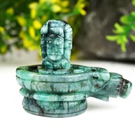 Emerald Pashupatinath  Shivlinga - 607 carats