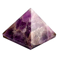 Pyramid in Natural Amethyst - 125 gms
