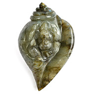 Ganesha Shankh in Labradorite - 806 gms