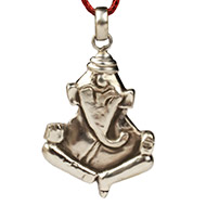 Ganesh Locket in Pure Silver - Design VII