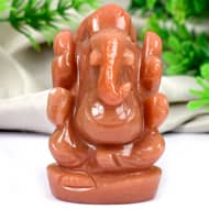Red Jade Ganesha - 127 gms