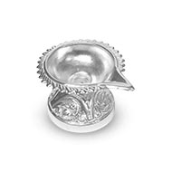 Designer Diya in German Silver