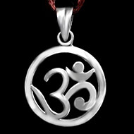 Om Locket in Pure Silver - 5.50 gms
