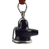 Blue Sunstone Shivling Pendant