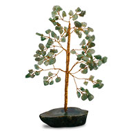 Natural Green Jade Chakra Vastu Tree - Small