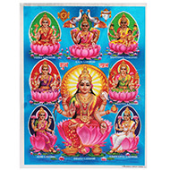 Goddess Ashta Lakshmi Photo - Large