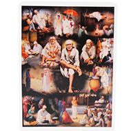 Sai Baba Glittering Photo - II