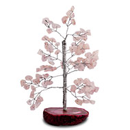 Natural Rose Quartz Chakra Vastu Tree - Small