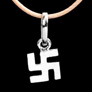Swastik Locket in pure Silver - Design II