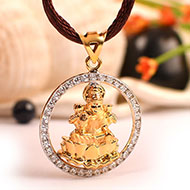 Lakshmi Locket - in Pure Gold - Design I