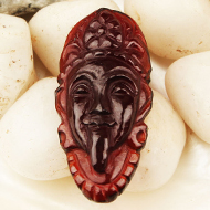 Kaali Face in Gomed - 22.25 Carats