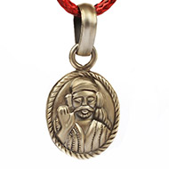 Saibaba Locket - in Pure Silver - Design II