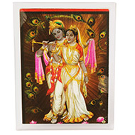 Radha Krishna Glittering Photo - II