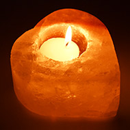 Himalayan Rock Salt Candle Lamp - Heart Shape