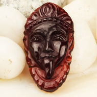 Kaali Face in Gomed - 21.55 Carats
