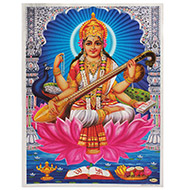 Goddess Saraswati Photo - Large