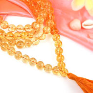 Yellow Citrine mala - 10 mm