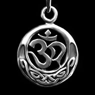 Om Locket in Pure Silver - 4 gms