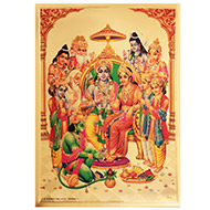 Ram Raj Photo in Golden Sheet - Large