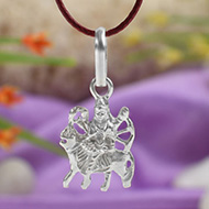 Durga Locket in pure silver - Design V
