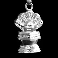 Shivling with Snake Locket in Pure Silver - 2.75 gms