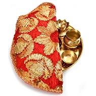 Designer Puja Thali cloth Covers - II