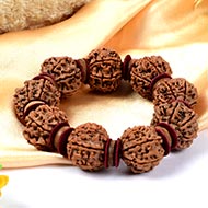7 Mukhi Nepal Rudraksha beads bracelet - Design III