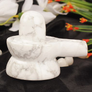 Howlite Shivlinga - 196 gms