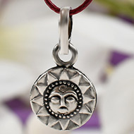 Surya Locket in pure silver - II